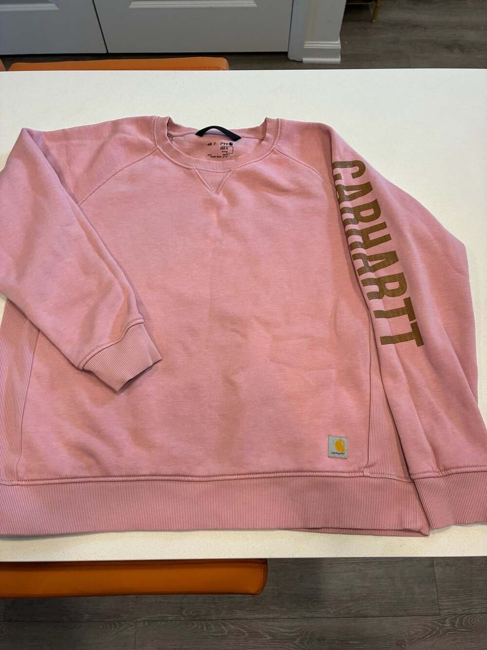 Carhartt Relaxed Fit Crewneck Sweatshirt Size S Pink